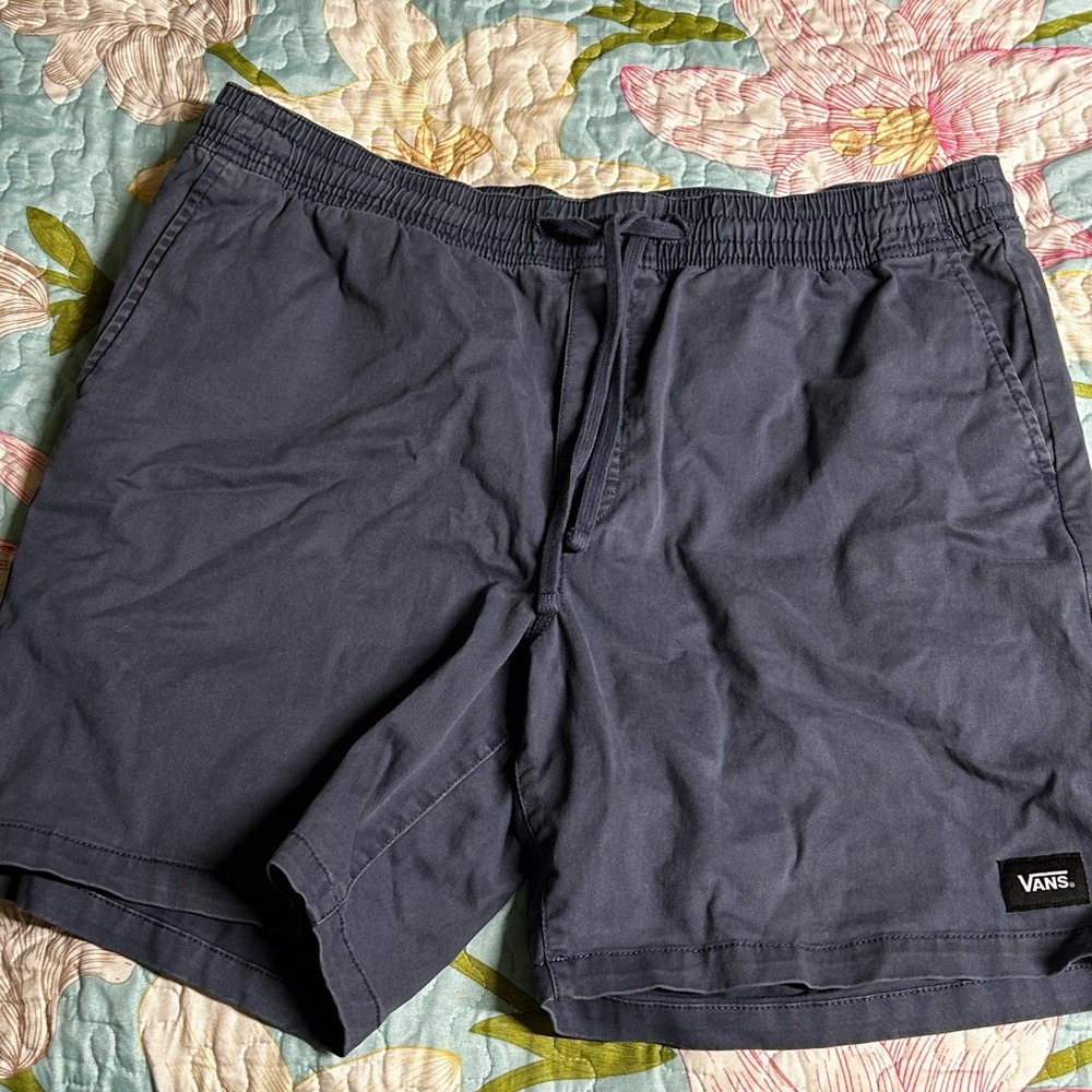 Vans Men’s Washer Stretch Cotton Elastic Waist Band Drawstring Shorts (Size XXL)